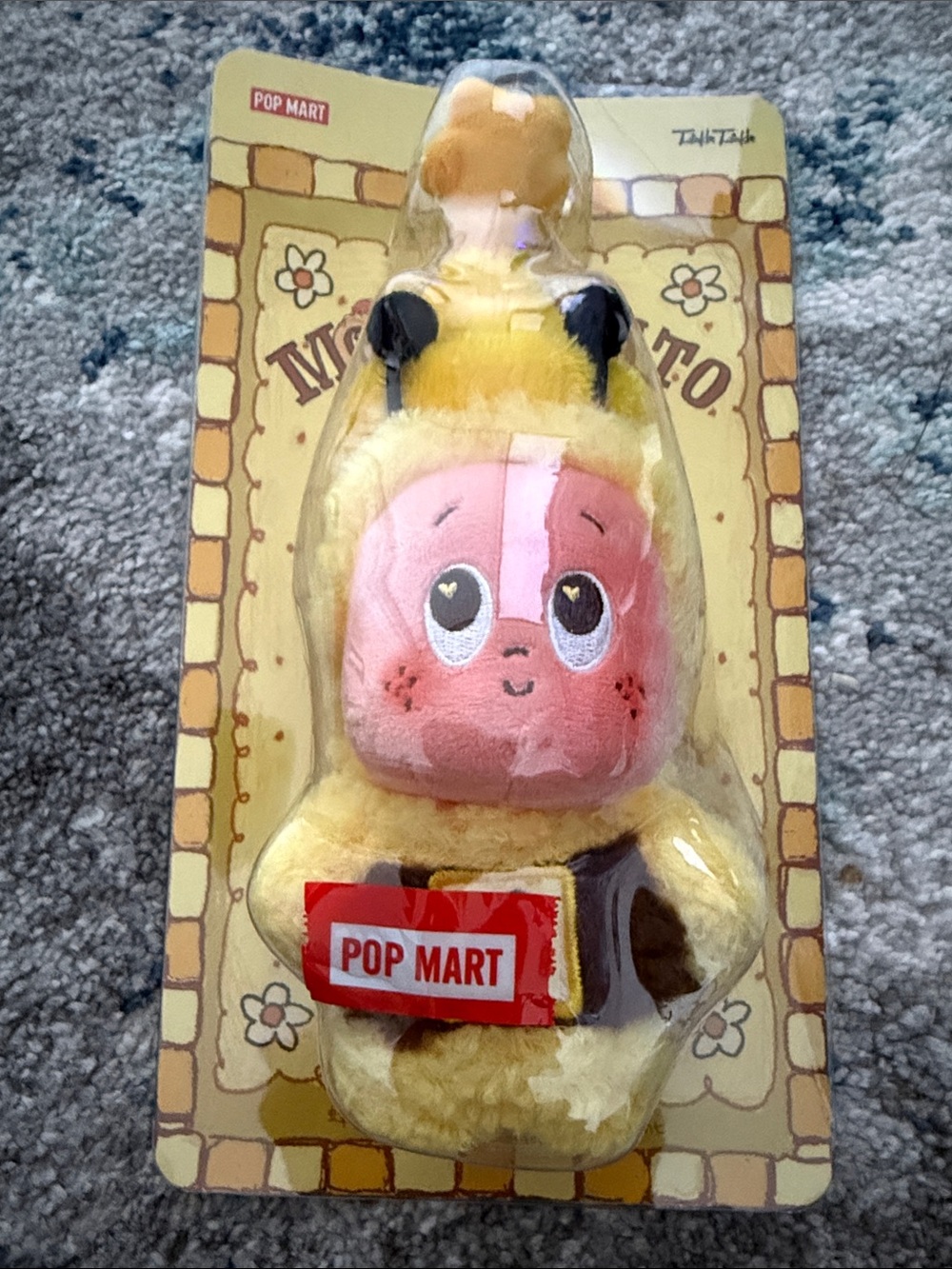 Moon gelato Bee Plush Toy - Yellow and Pink Cute Character Plush
